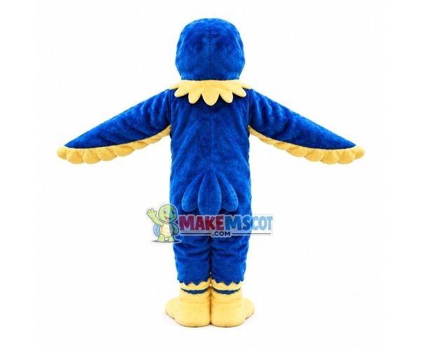 Flying Blue & Yellow Bird Mascot Costume Flying Blue & Yellow Bird Mascot Costume