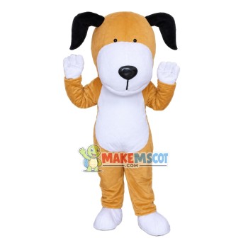 Brown Cute Puppy Mascot Costume Brown Cute Puppy Mascot Costume
