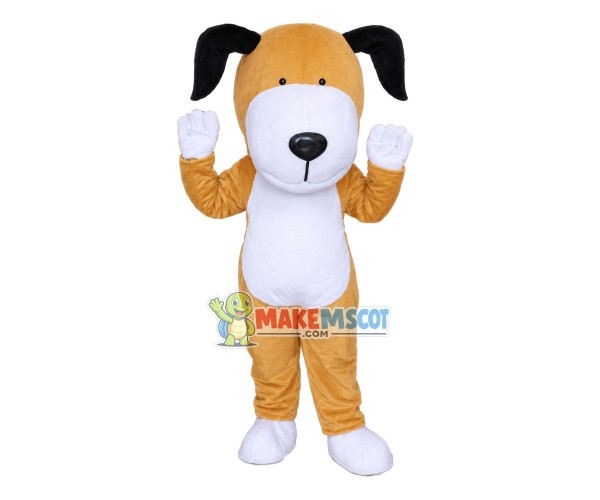 Brown Cute Puppy Mascot Costume Brown Cute Puppy Mascot Costume
