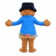 Bear In Black Turban Mascot Costume Bear In Black Turban Mascot Costume