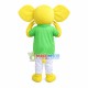Positive Yellow Elephant Mascot Costume Positive Yellow Elephant Mascot Costume
