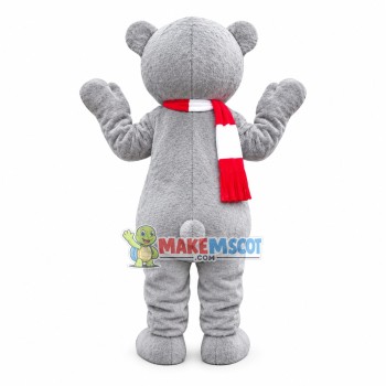 Gray Soft Bear Mascot Costume Gray Soft Bear Mascot Costume