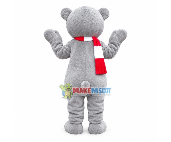 Gray Soft Bear Mascot Costume Gray Soft Bear Mascot Costume
