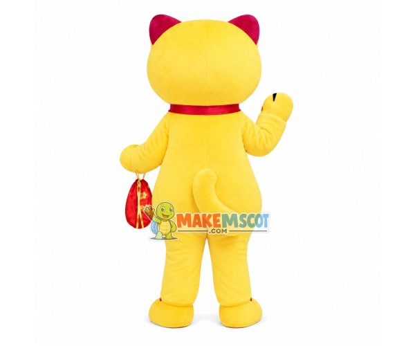 Golden Lucky Cat Mascot Costume