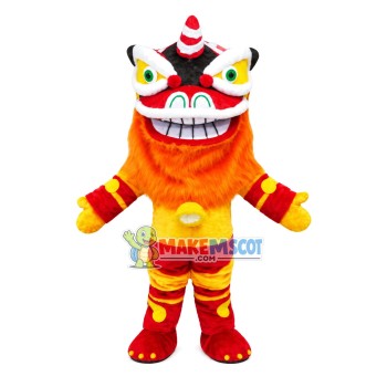 Chinese Traditional Lion Dance Outfit Mascot Costume Chinese Traditional Lion Dance Outfit Mascot Costume