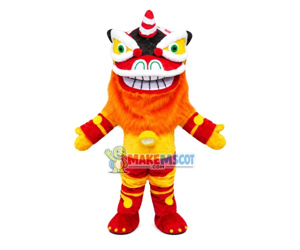 Chinese Traditional Lion Dance Outfit Mascot Costume Chinese Traditional Lion Dance Outfit Mascot Costume