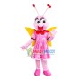 Joyous Pink Flower Butterfly Mascot Costume