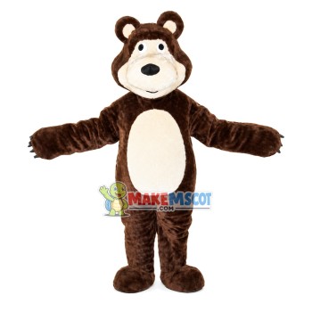 Plush Misha Bear Mascot Cartoon Costume