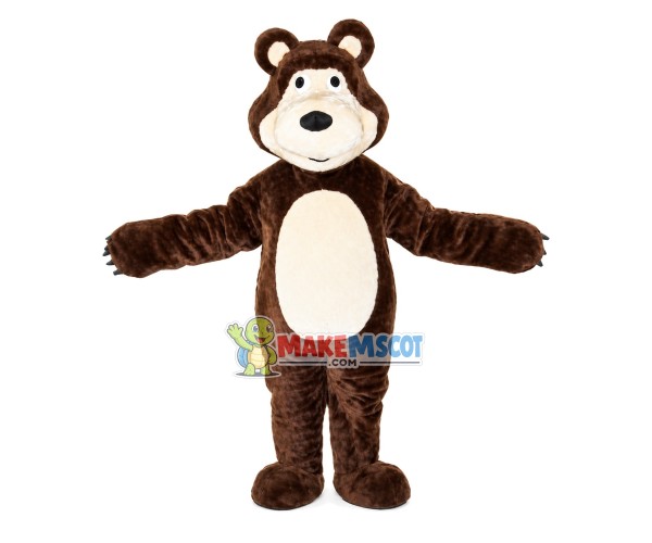 Plush Misha Bear Mascot Cartoon Costume Plush Misha Bear Mascot Cartoon Costume