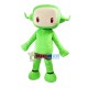 Square Head Green Robot Mascot Costume Square Head Green Robot Mascot Costume