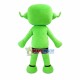 Square Head Green Robot Mascot Costume Square Head Green Robot Mascot Costume