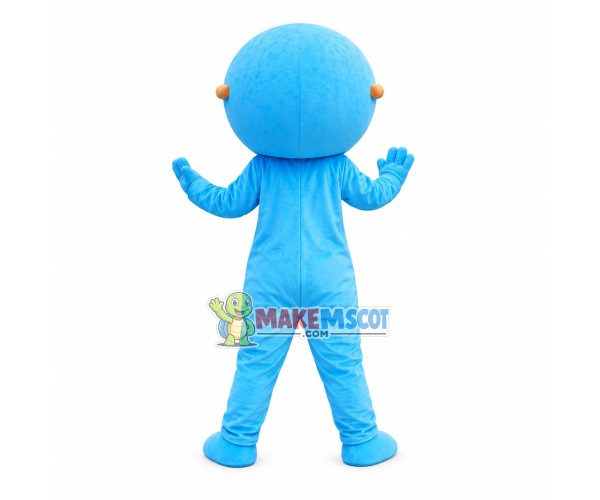 Light Blue Shield Doll Mascot Costume Light Blue Shield Doll Mascot Costume