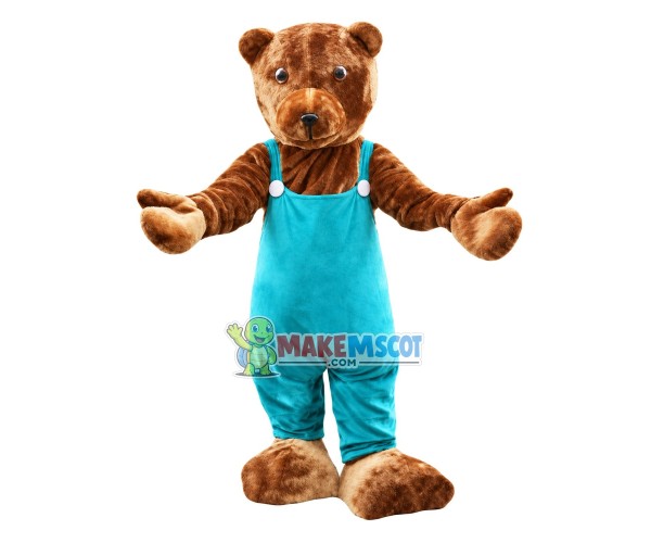 Amicable Brown Bear Mascot Adult Costume