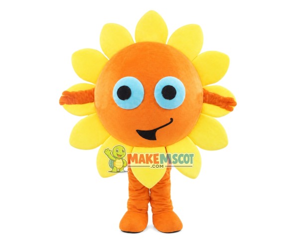 Vigorous Sunflower Cartoon Mascot Costume Vigorous Sunflower Cartoon Mascot Costume