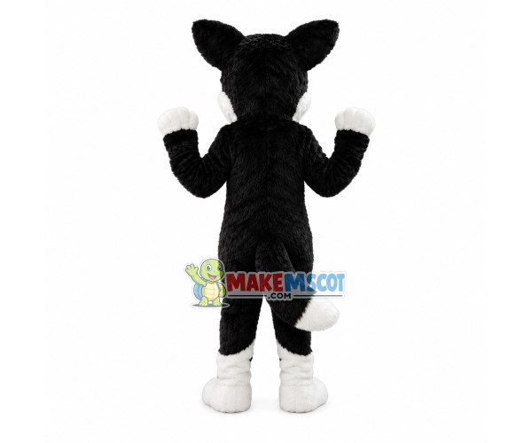 Frank Black & White Dog Mascot Costume Frank Black & White Dog Mascot Costume