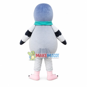 Bird With Blue Head Mascot Costume Bird With Blue Head Mascot Costume