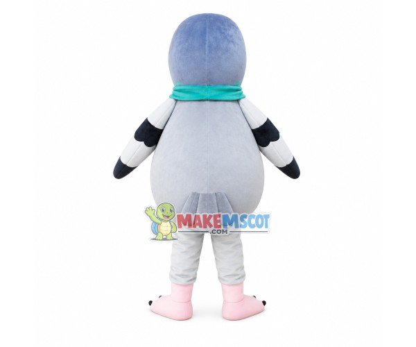 Bird With Blue Head Mascot Costume Bird With Blue Head Mascot Costume