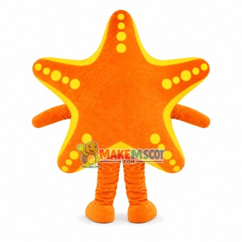 Starfish With Big Glasses Mascot Costume Starfish With Big Glasses Mascot Costume