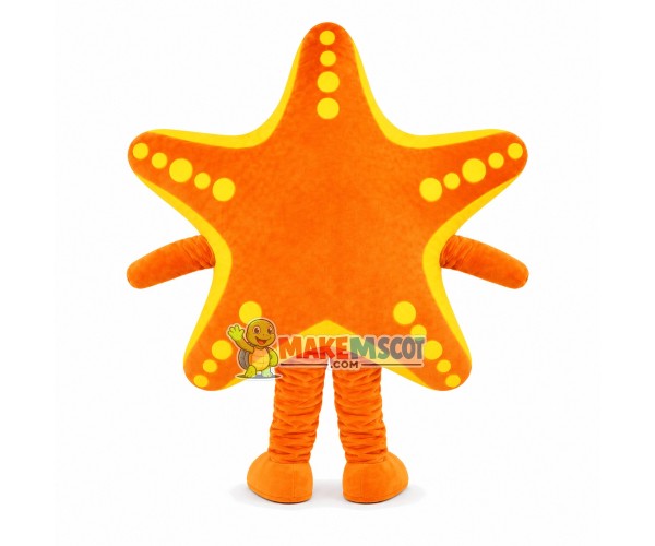 Starfish With Big Glasses Mascot Costume Starfish With Big Glasses Mascot Costume