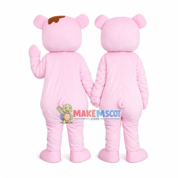Friendly Pig Brothers Mascot Costume Friendly Pig Brothers Mascot Costume