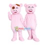 Friendly Pig Brothers Mascot Costume