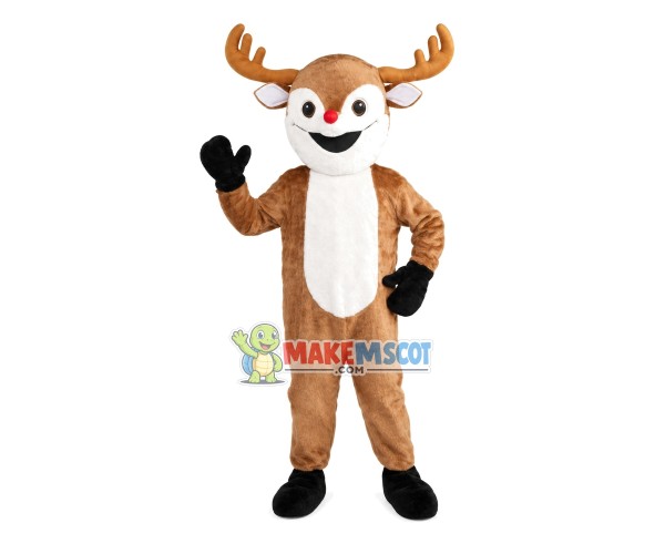 Mild Little Elk Mascot Costume Mild Little Elk Mascot Costume