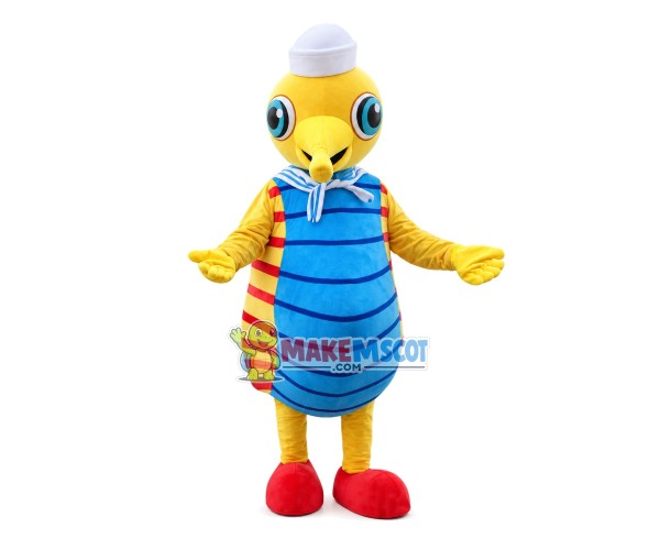 Striped Hippocampus Mascot Costume Striped Hippocampus Mascot Costume