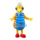 Striped Hippocampus Mascot Costume Striped Hippocampus Mascot Costume