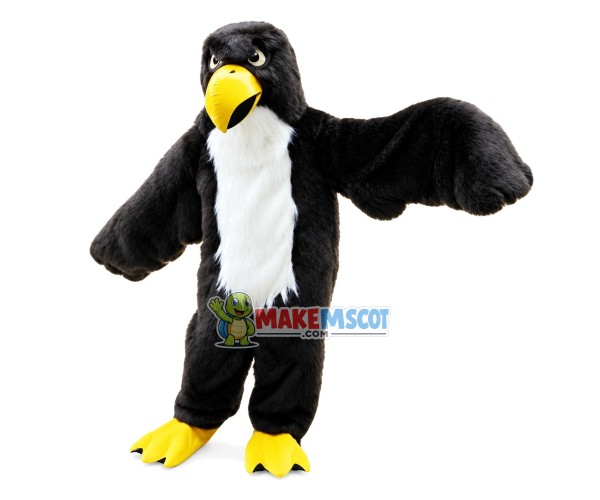 Spreading Wings Hairy Eagle Mascot Costume Spreading Wings Hairy Eagle Mascot Costume