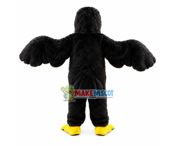 Spreading Wings Hairy Eagle Mascot Costume Spreading Wings Hairy Eagle Mascot Costume