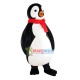 Noisy Penguin With Scarf Mascot Costume Noisy Penguin With Scarf Mascot Costume