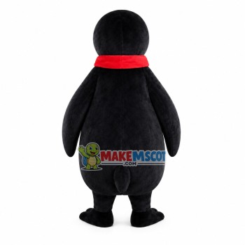 Noisy Penguin With Scarf Mascot Costume Noisy Penguin With Scarf Mascot Costume
