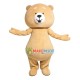 Simple Khaki Bear Mascot Costume