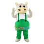 Hippo With Green Pants Mascot Costume