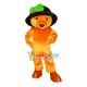 Brown Bear In The Oversize Hat Mascot Costume Brown Bear In The Oversize Hat Mascot Costume