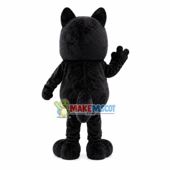 Small Black Dog Adult Mascot Costume Small Black Dog Adult Mascot Costume