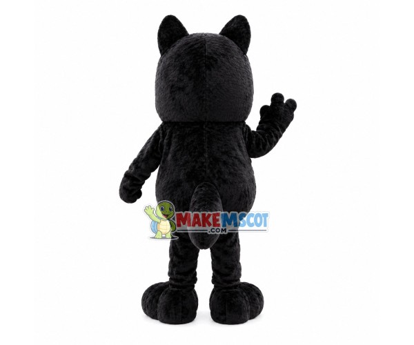 Small Black Dog Adult Mascot Costume Small Black Dog Adult Mascot Costume