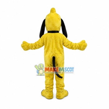 Yellow Pluto Cartoon Mascot Costume