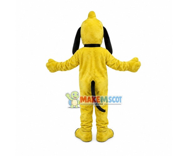 Yellow Pluto Cartoon Mascot Costume Yellow Pluto Cartoon Mascot Costume