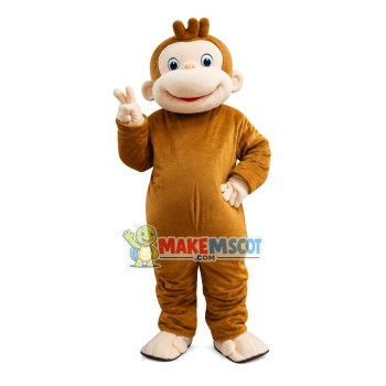Photographed Kind Monkey Mascot Costume