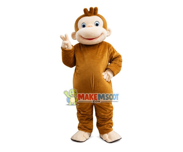 Photographed Kind Monkey Mascot Costume Photographed Kind Monkey Mascot Costume