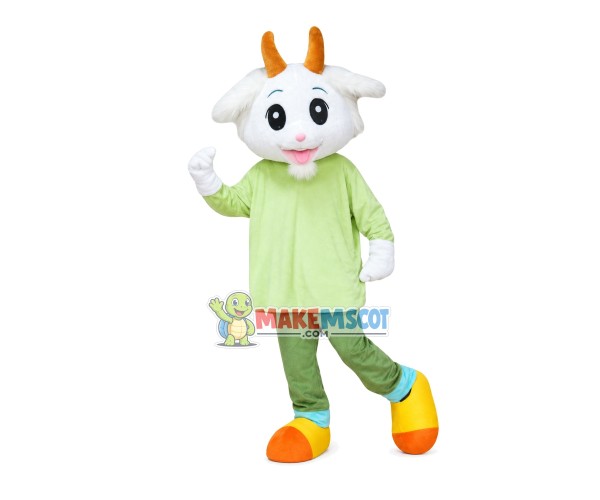 Vigorous Running Goat Mascot Costume Vigorous Running Goat Mascot Costume