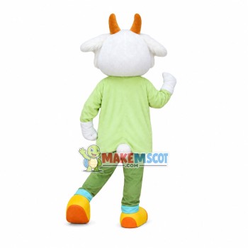 Vigorous Running Goat Mascot Costume