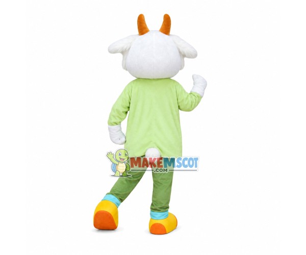 Vigorous Running Goat Mascot Costume Vigorous Running Goat Mascot Costume