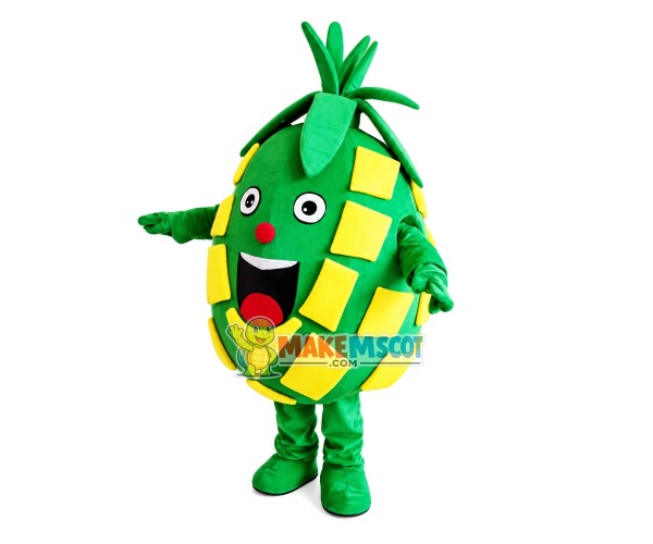 Green Pineapple Cartoon Mascot Costume