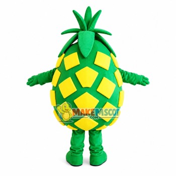 Green Pineapple Cartoon Mascot Costume