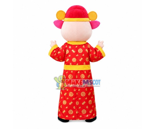 Wealth Pig Mascot Adult Costume Wealth Pig Mascot Adult Costume