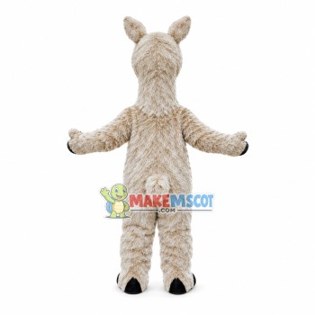 Docile Alpaca Mascot Furry Costume Docile Alpaca Mascot Furry Costume