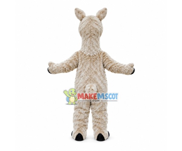 Docile Alpaca Mascot Furry Costume