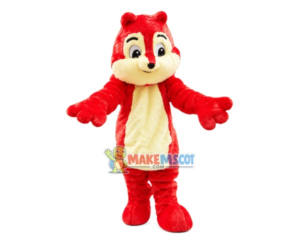 Soft Lightweight Red Chipmunk Mascot Costume Soft Lightweight Red Chipmunk Mascot Costume